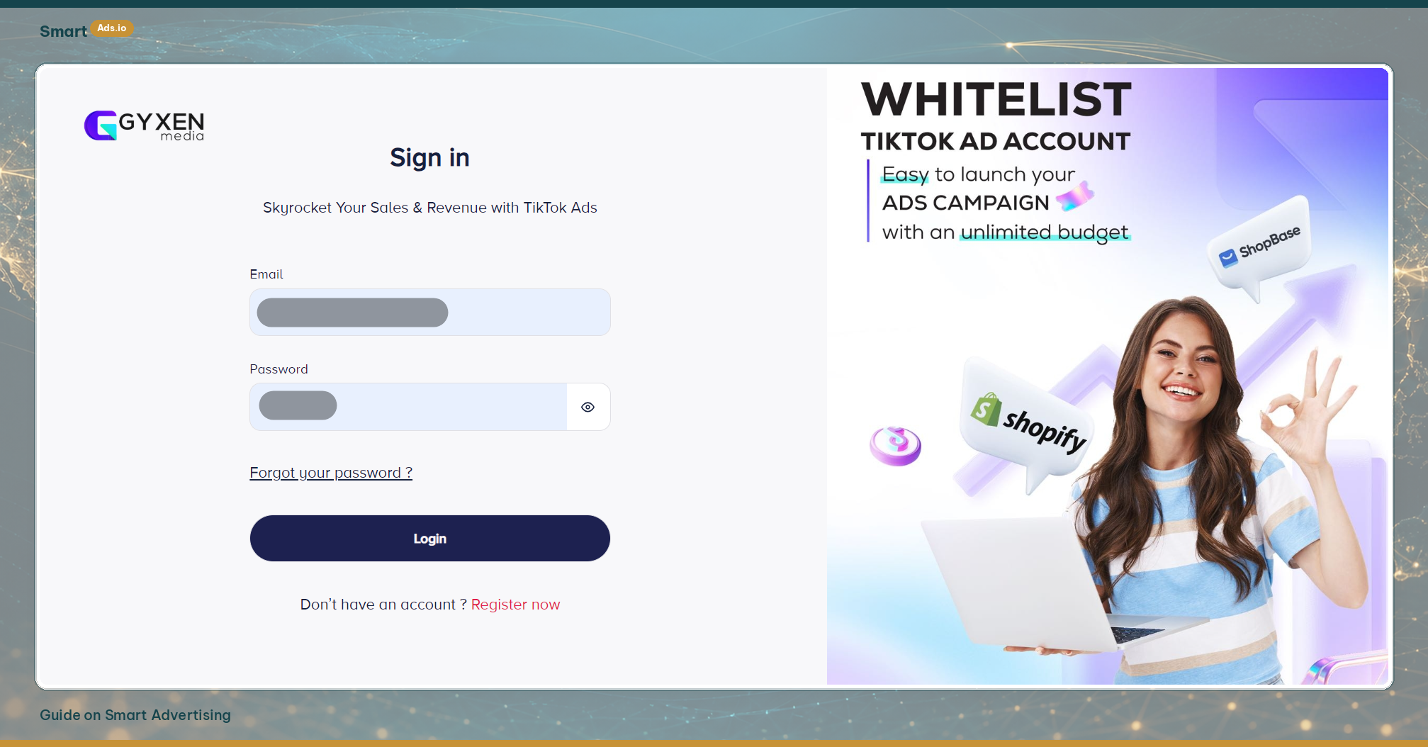 Step 4 — Company info and top-up