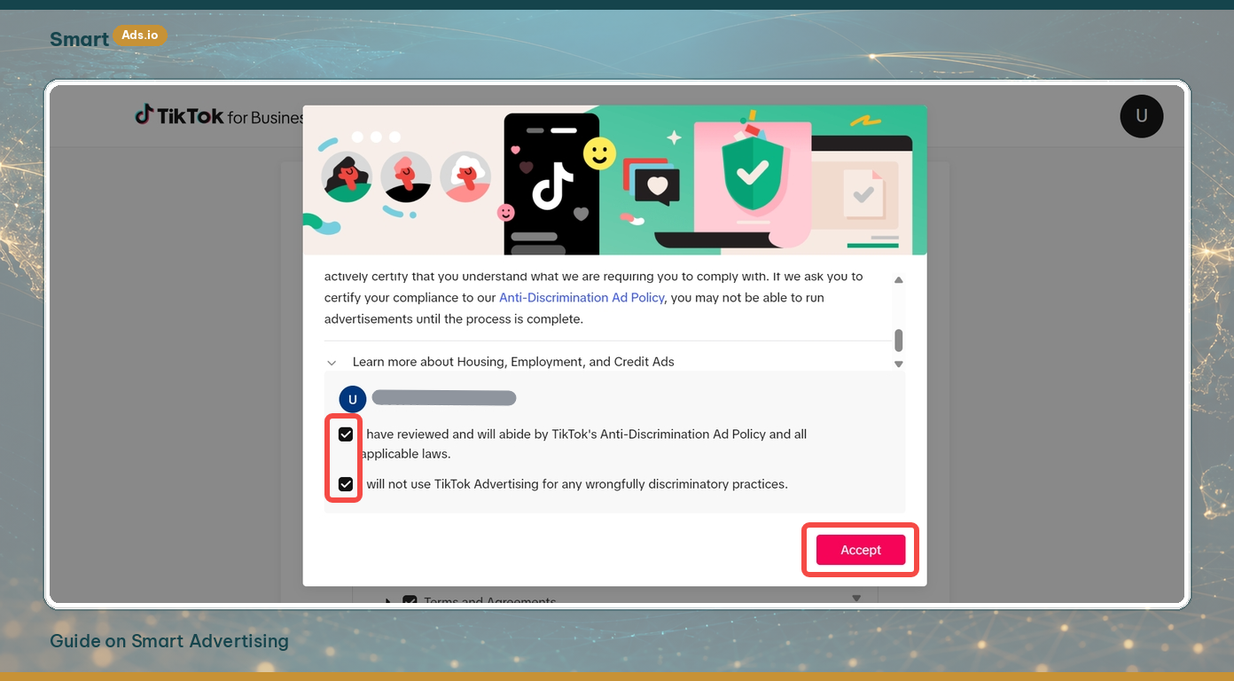 Step 6 — Link TikTok Business account