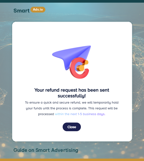 Refund request step 2