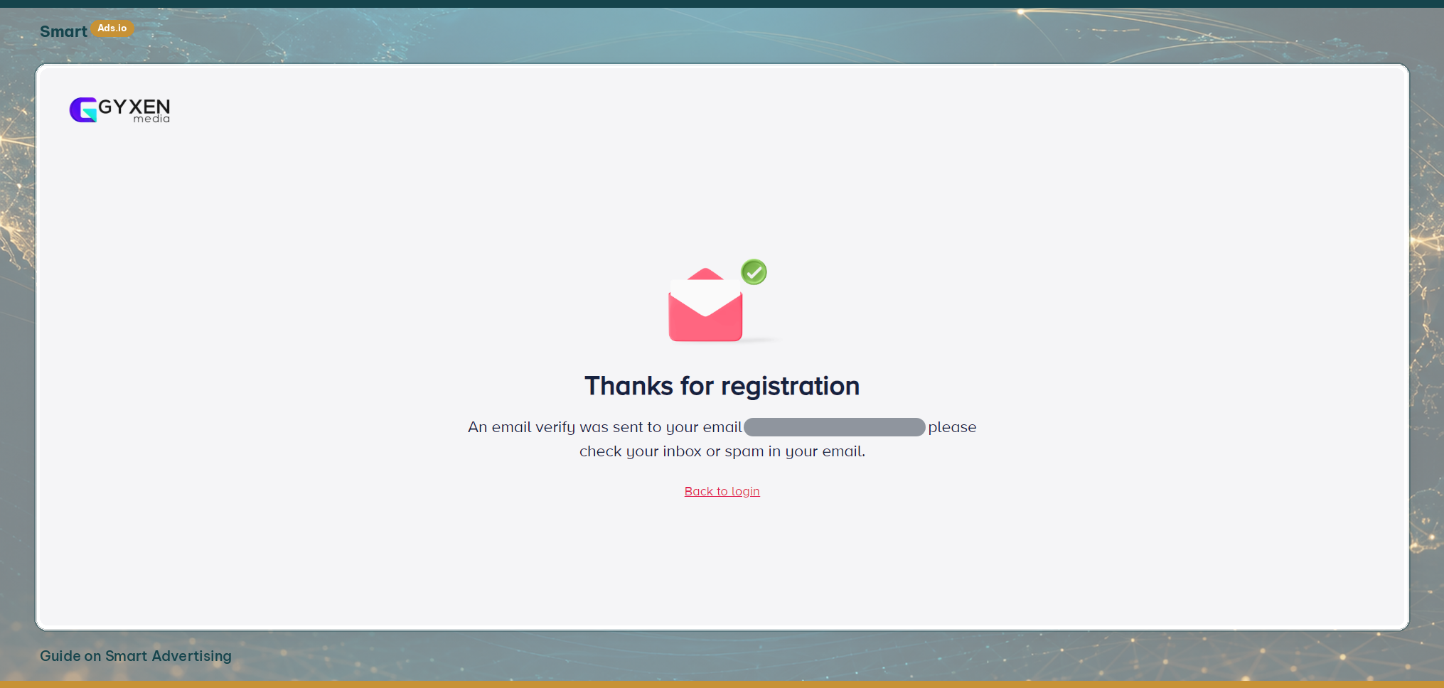 Step 1 — Register on Smart Advertising